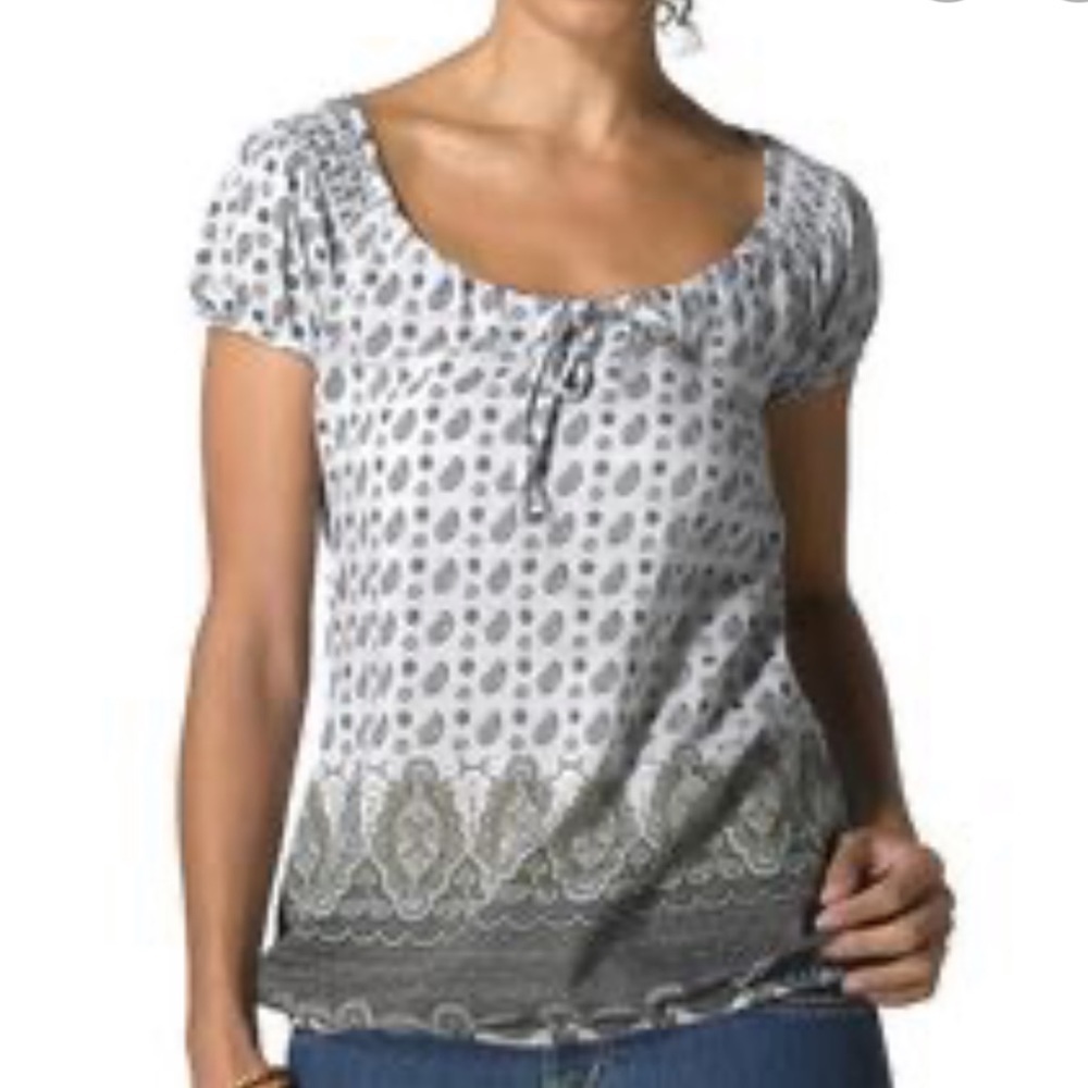 PRANA GIGI PAISLEY PEASANT BLOUSE - Picture 5 of 7